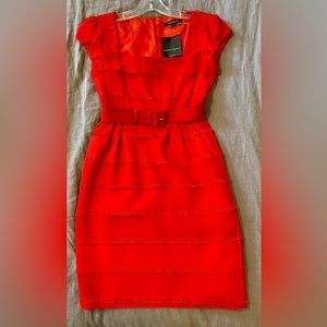 Red  Nanette Lepore dress with belt NWT